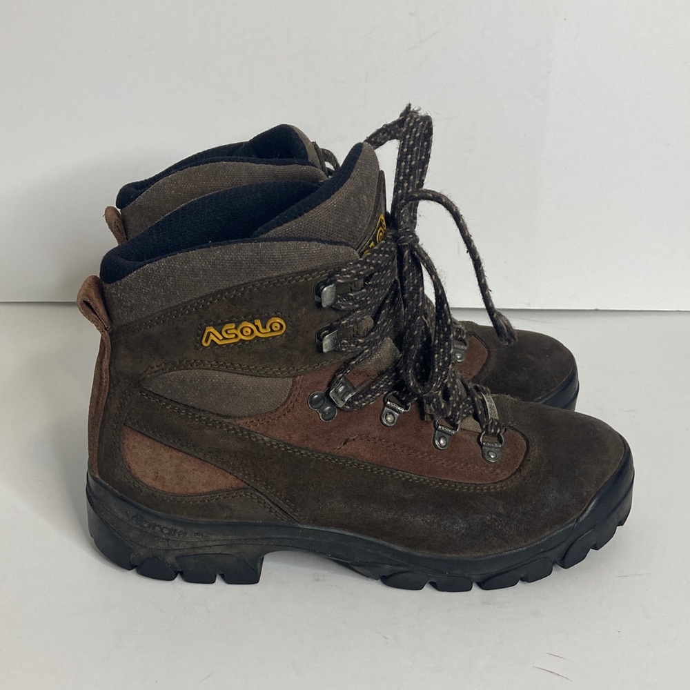 Asolo Boots Womens 7 38 2/3 Brown Leather Waterproof GTX Lug Sole Hiking Trail